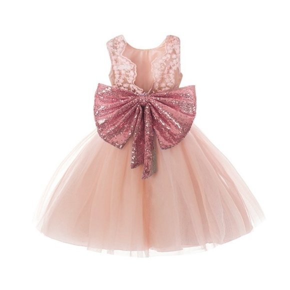 Other - Baby Girls Sequins Bowknot Tutu Dress